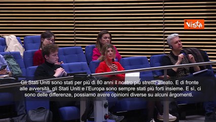 Von der Leyen: "Gli Usa sono il nostro pi? stretto alleato da pi? di 80 anni"