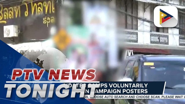 Candidates camps voluntarily remove own campaign posters