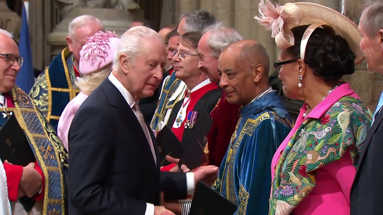 King Charles greets Commonwealth leaders at annual event