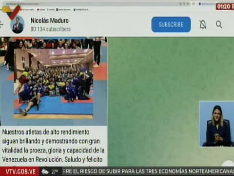 Presidente Nicolás Maduro felicitó a atletas criollos por las 87 medallas en Campeonato de Karate Do
