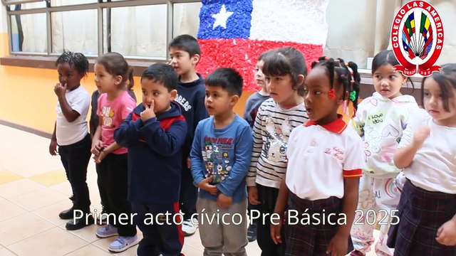 Primer acto cívico pre básica 2025 - Colegio Las Américas Temuco