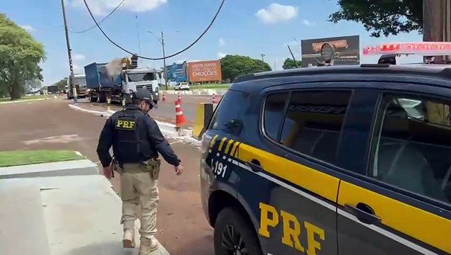 PRF apreende 30 quilos de maconha em ônibus intermunicipal na BR-277