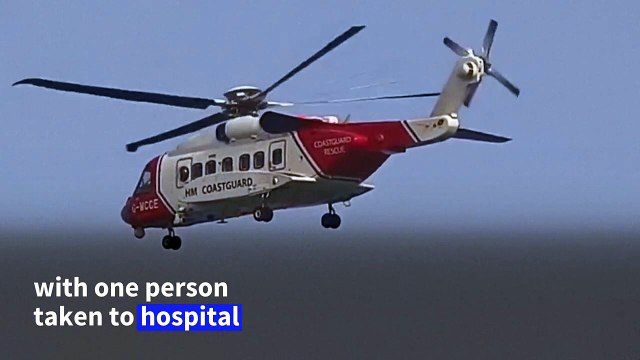 Firefighting operation underway after ships collide in North Sea