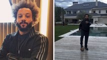 Marcelo sorprende con trucos de balón junto a su hijo