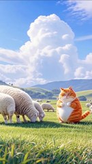 Cat😺 and Sheep🐑 Story... By AI CATS STORY.