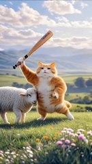 Cat😺 and Sheep🐑 Story... By AI CATS STORY.