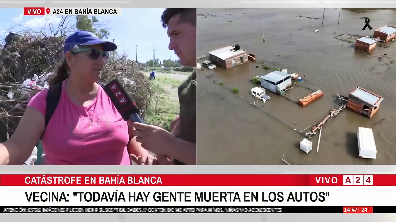 📢 BAHÍA BLANCA: "EN EL OTRO PUENTE HAY GENTE MUERTA DENTRO DE LOS AUTOS"