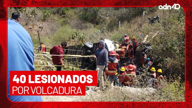 🚨¡Última Hora! 40 lesionados por volcadura en carretera de Oaxaca