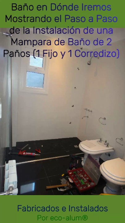 1 de 2 🛀Transforma tu BAÑO en un ESPACIO de LUJO con nuestras MAMPARAS de VIDRIO TEMPLADO.