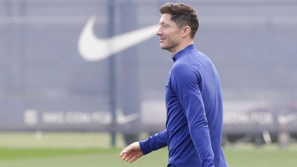Barcelona: Lewandowski ya se entrena con normalidad tras no ser convocado ante el Osasuna