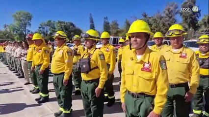 Combatientes de incendios se manifiestan en la Conafor por falta de equipamiento