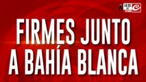 Firmes junto a Bahía Blanca: todo el país ayuida a la ciudad inundada