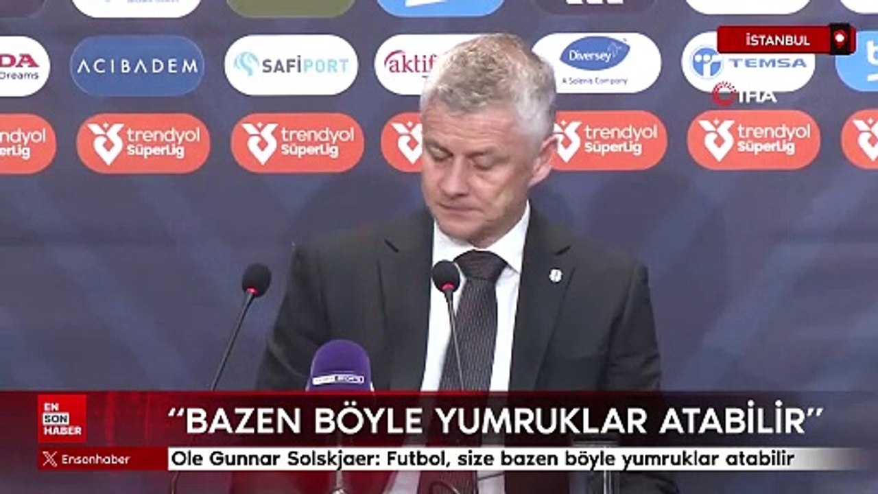 Ole Gunnar Solskjaer: Futbol, size bazen böyle yumruklar atabilir