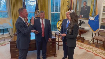 President Trump Oversees Swearing-In of New Secret Service Director Sean Curran