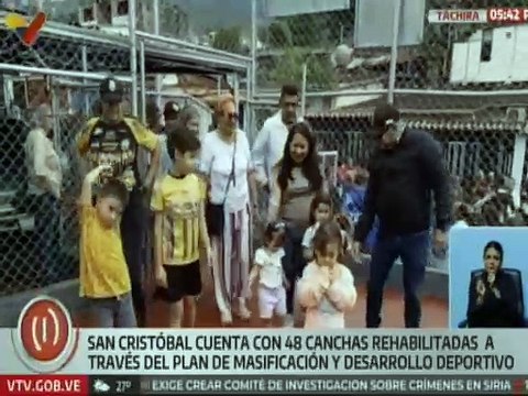 Táchira | Familias son beneficiadas con rehabilitación de espacios deportivos en San Cristóbal