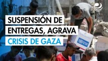 La suspensión de entregas de alimentos y ayuda por Israel agrava la crisis en Gaza