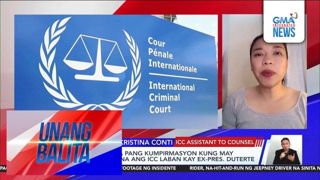 Panayam kay Atty. Krisitina Conti, ICC Assistant to Counsel | Unang Balita