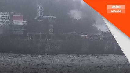 Kemalangan laut: kapal tangki bertembung kapal kargo, cetus kebakaran besar
