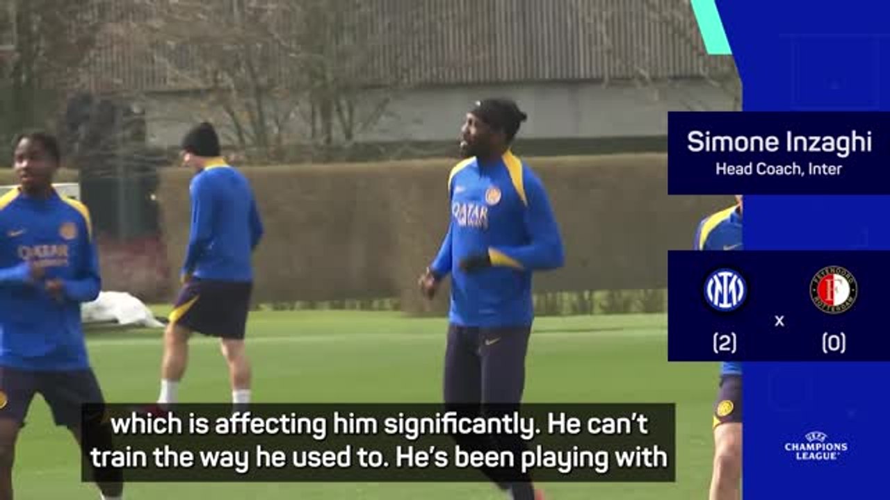 Inzaghi reveals Inter's Thuram is playing through injury