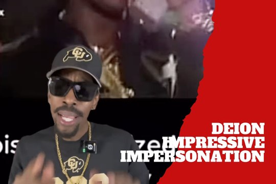 He nailed it! Deion Sanders is very impressed with an impersonator who sounds just like him