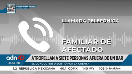 Detienen a conductor por atropellar a siete personas afuera de un bar en Guadalajara