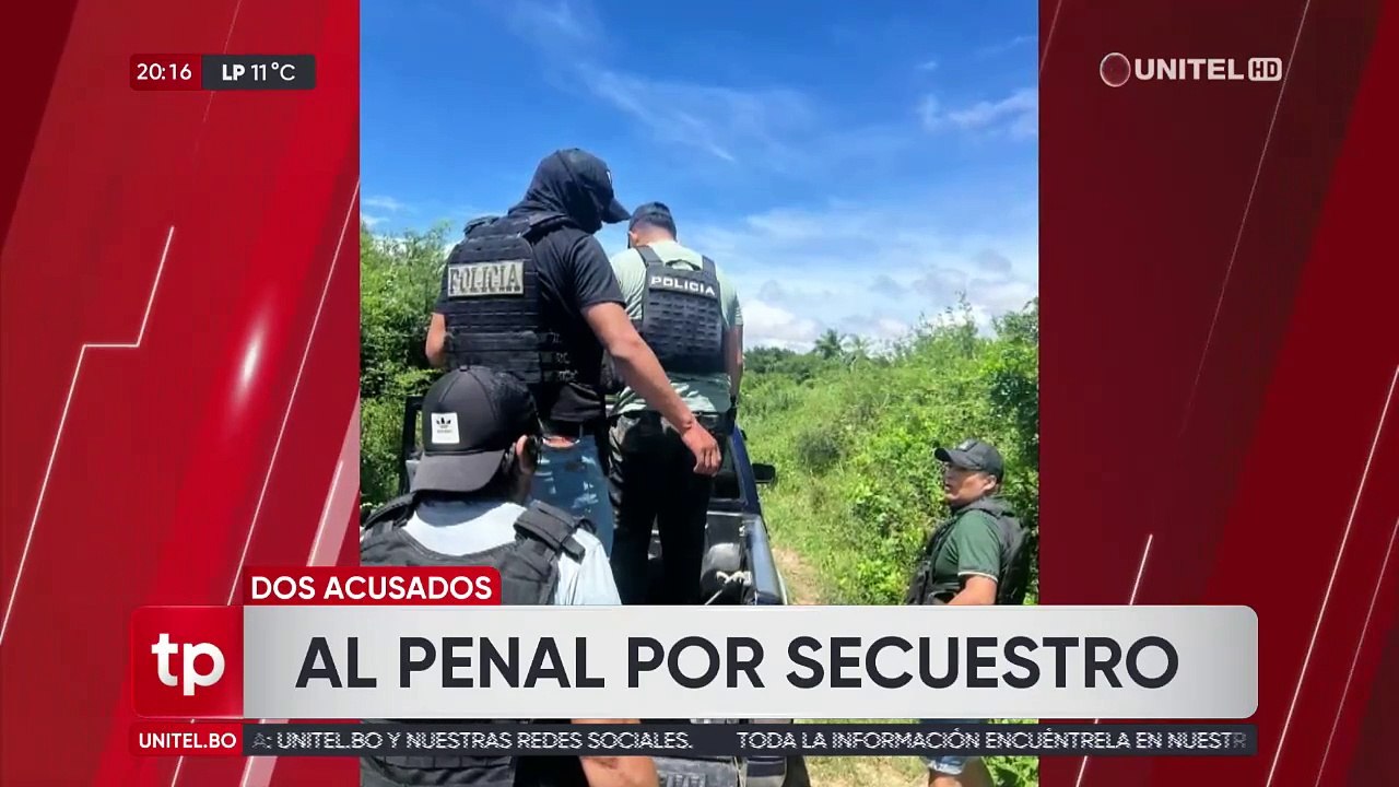 Dictan detención preventiva para acusados de secuestrar a un comerciante en Santa Cruz