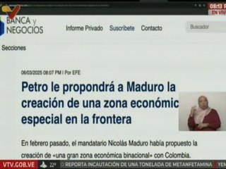 Jefe de Estado enviará propuesta a Colombia para la creación de Zona Económica Binacional