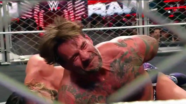 CM Punk vs Seth Rollins Steel Cage Match - WWE Raw 10/3/2025