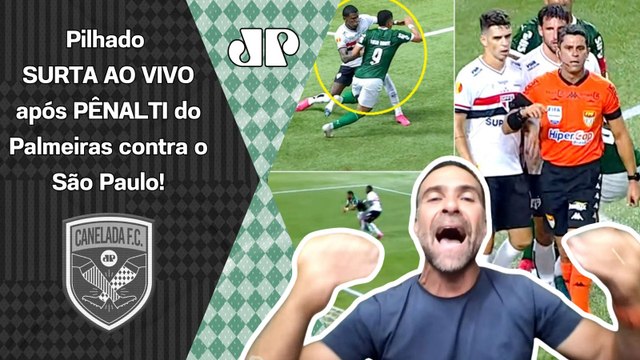 ISSO É UM ESCÂNDALO!!! QUE COISA VAGABUNDA esse PÊNALTI do Palmeiras contra o São Paulo! | PILHADO