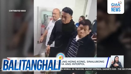 FPRRD na dumating galing Hong Kong, sinalubong ng PNP officials kasama ang INTERPOL | Balitanghali