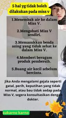 Beberapa hal yang sebaiknya dihindari untuk menjaga kesehatan Miss V #psikologklinis