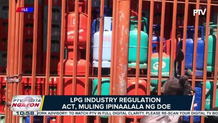 LPG Industry Regulation Act, muling ipinaalala ng DOE