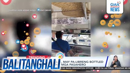 Tsuper sa Batangas, may pa-libreng bottled water sa kaniyang mga pasahero | Balitanghali
