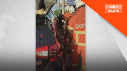 Kemalangan: Lelaki maut kereta langgar pembahagi jalan