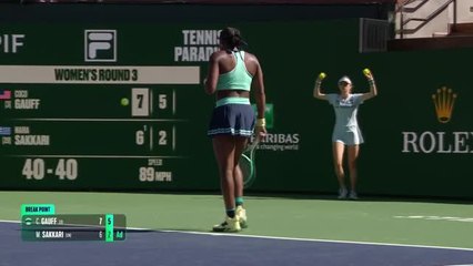 Gauff eases into Indian Wells last 16