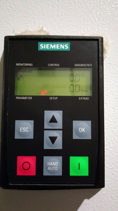 How to acknowledge fault in Siemens sinamics G120  variable frequency drive