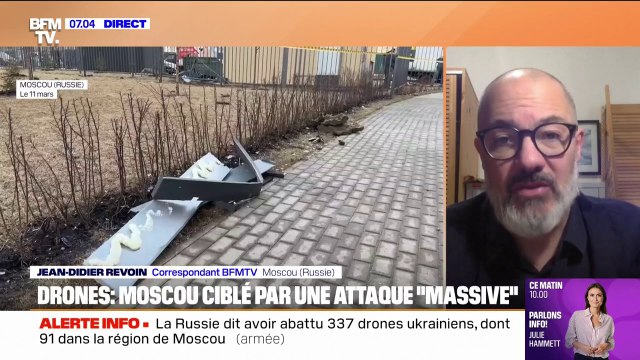 Guerre en Ukraine: une attaque massive de dizaines de drones ukrainiens a visé Moscou dans la nuit de lundi 10 à mardi 11 mars