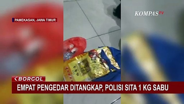 4 Pelaku Pengedar Narkoba Ditangkap, Polisi Sita Satu Kilogram Sabu dan 275 Butir Ekstasi - BORGOL