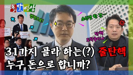 [돌발영상] 31가지 골라 하는(?) 줄탄핵 누구 돈으로 합니까? / YTN