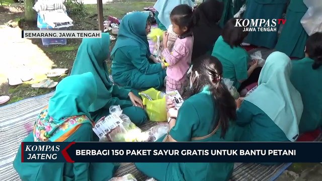 Berbagi 150 Paket Sayur Gratis untuk Bantu Petani