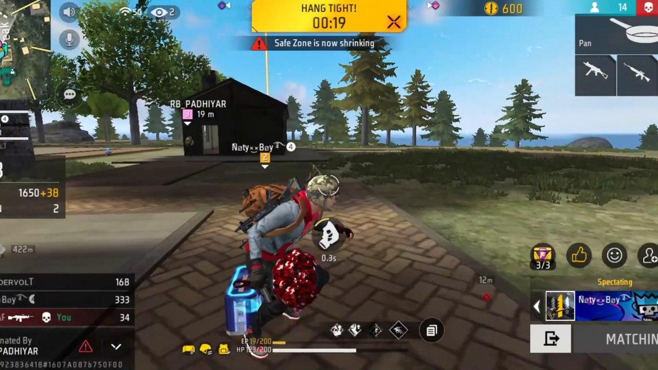 Free fire gameplay