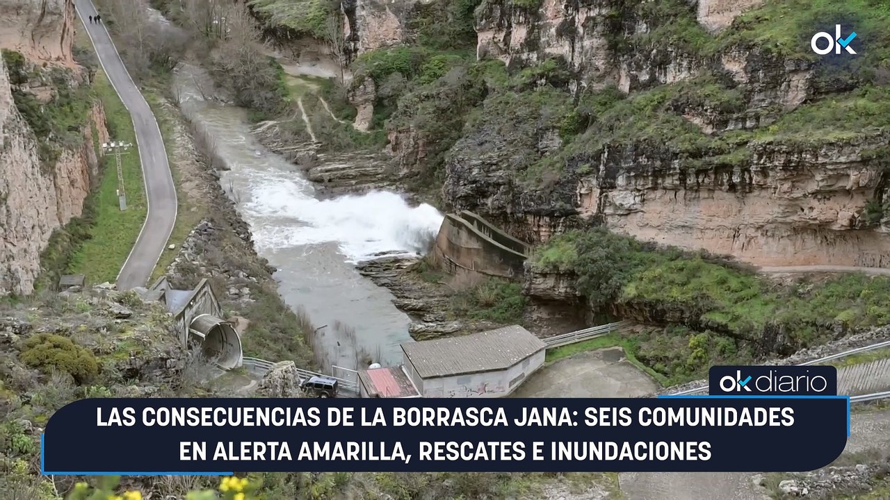Las consecuencias de la borrasca Jana: seis comunidades en alerta amarilla, rescates e inundaciones