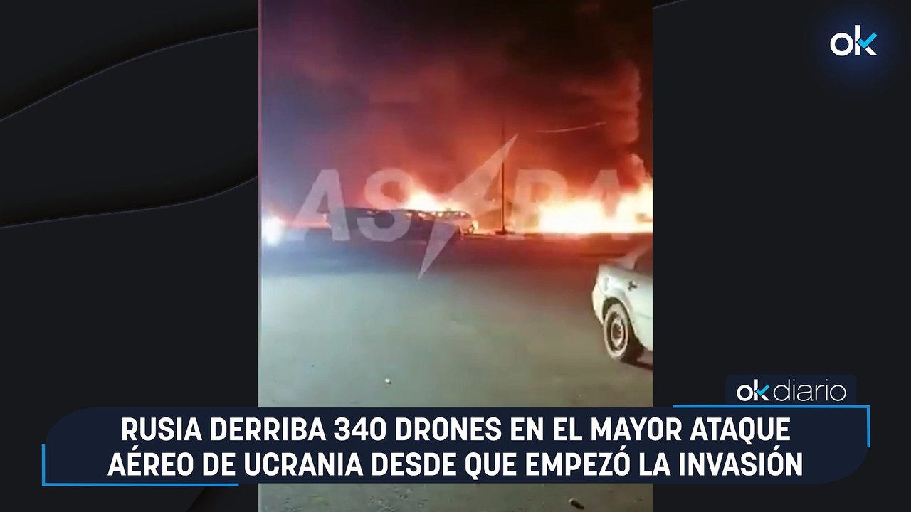 Rusia derriba 340 drones en el mayor ataque aéreo de Ucrania desde que empezó la invasión