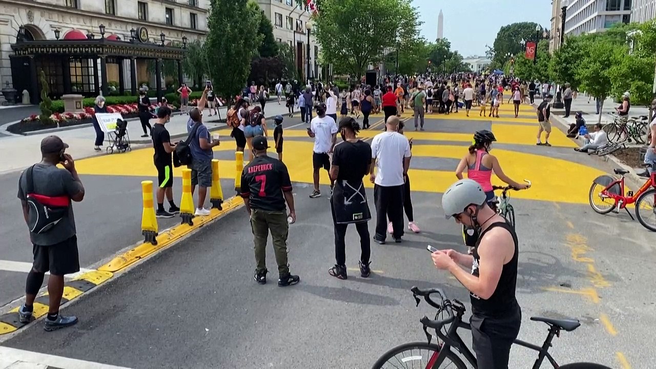 'Black Lives Matter'-Schriftzug in Washington wird entfernt