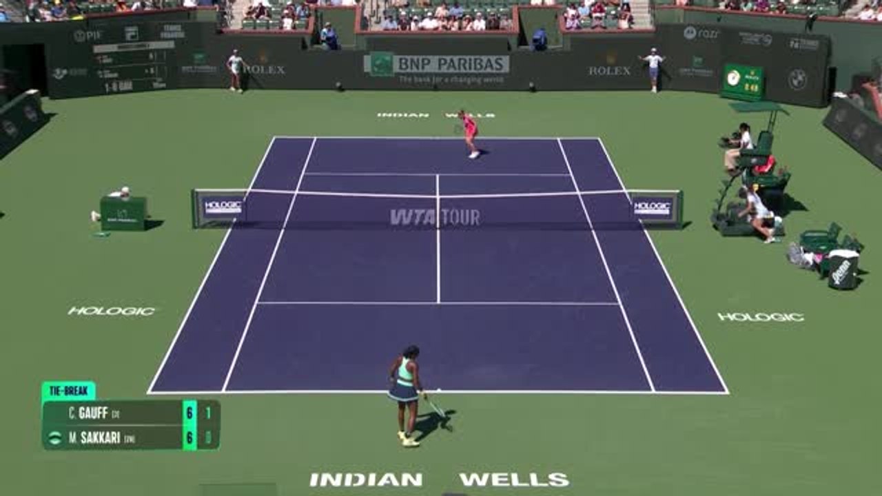 Indian Wells - Gauff se qualifie pour les huitièmes