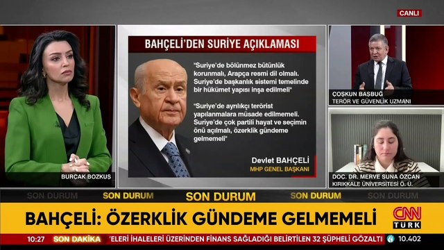 BAHÇELİ'NİN SURİYE AÇIKLAMASININ KODLARI | Tüm Türkiye ilk defa CNN TÜRK ekranlarından duydu!