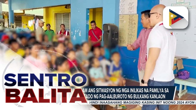 OPAV, personal na inalam ang sitwasyon ng mga inilikas na pamilya sa Canlaon City na apektado ng pag-aalburoto ng Bulkang Kanlaon