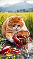 Cute_Cat_Cooking_Sautéed_Lobster._#cat_#catchef_#catcooking_#funnycats_#catai_#catlover_#shorts(480p)