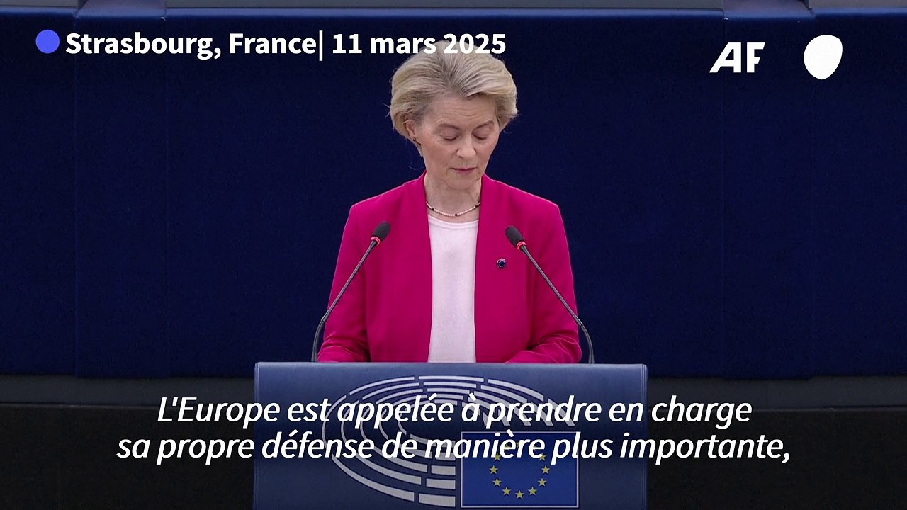 L'Europe doit se réarmer, "le temps des illusions est révolu" (von der Leyen)