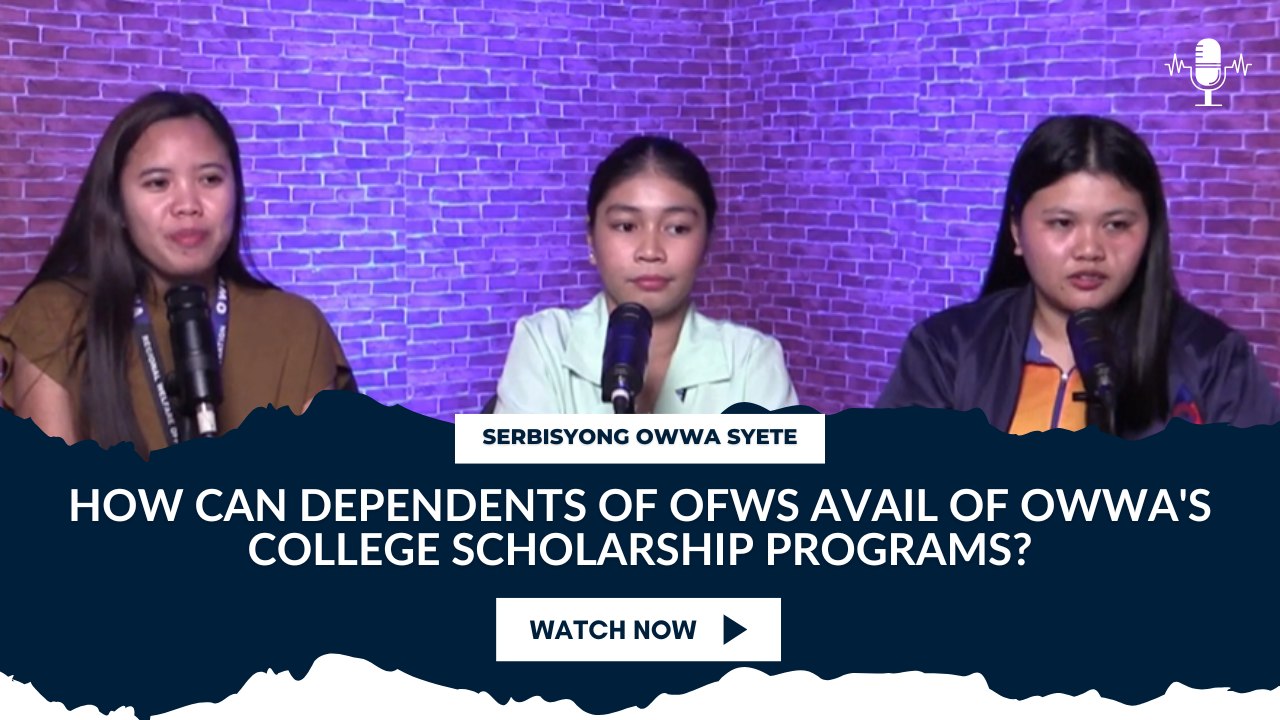 How can dependents of OFWs avail of OWWA's college scholarship programs?